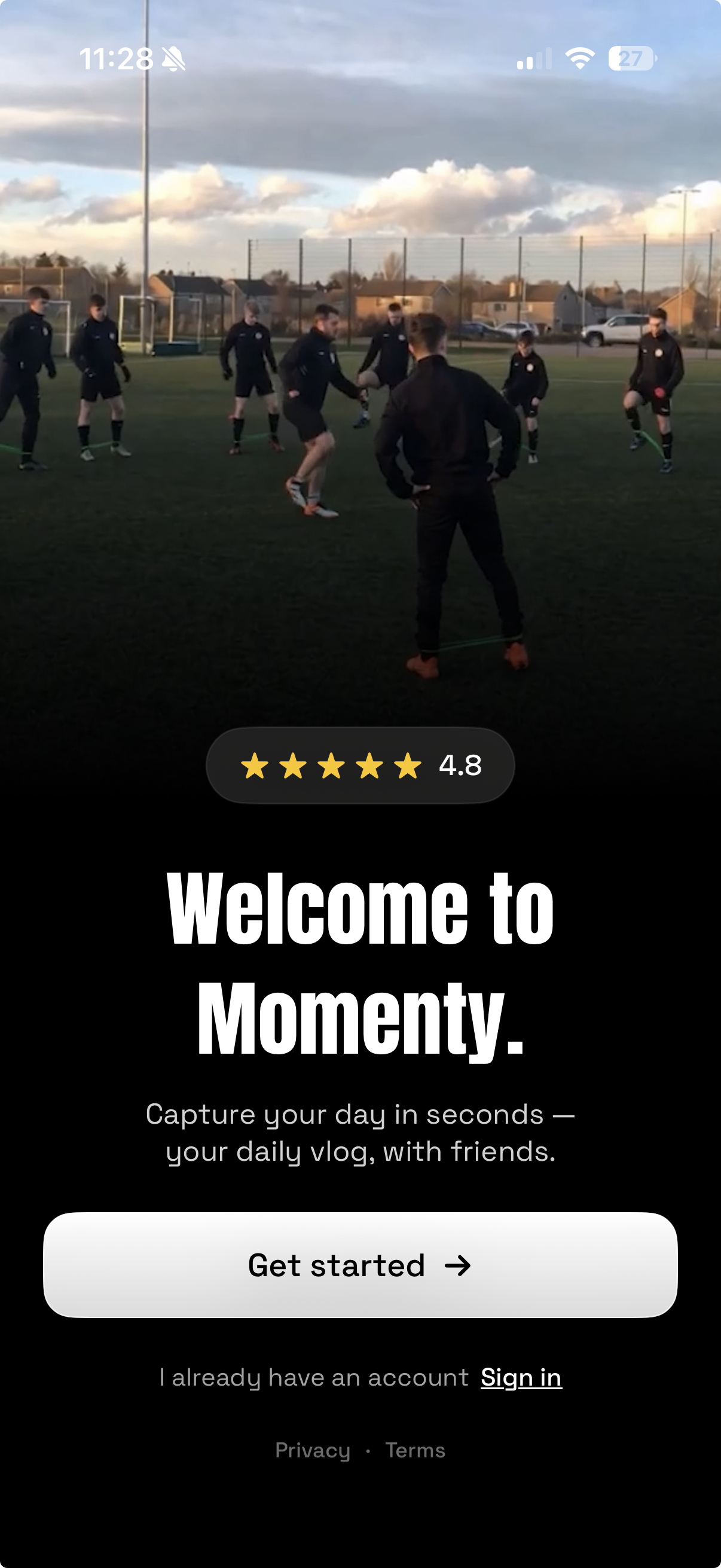 Momenty app